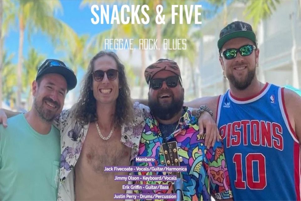 Snacks & Five Kiki's Sandbar Key West Live Music Calendar for the