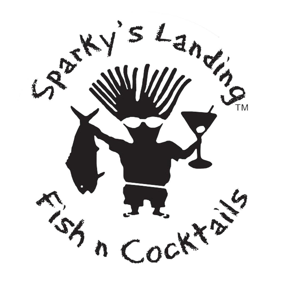 Sparky's Landing Fish n Cocktails logo, Marathon, Florida Keys